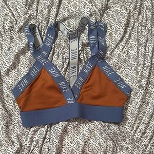 Mike Indy logo straps sports bra